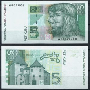 Croacia - 2001 - 5 Kuna - Unc