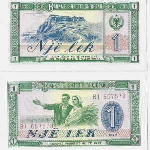 Albania - 1976 - 1 Lek - Unc