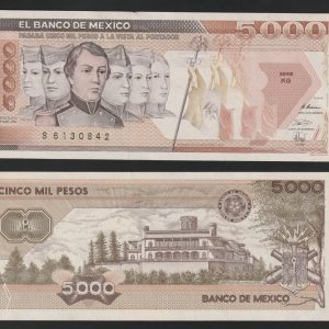 México - 1989 - 5.000 Pesos - Unc