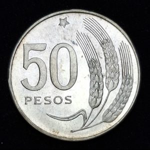Uruguay - 1968 - 50 Pesos - ENSAYO * - Plata, ø 24.5mm KM# Pn85 - CG## E27