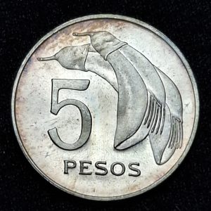Uruguay - 1968 - 5 Pesos - ENSAYO - Plata, 4.5g, ø 20mm KM# Pn81 - CG## E18