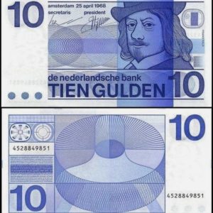 Holanda - 1968 - 10 Gulden - Unc