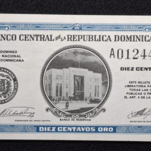 República Dominicana - 1961 - 10 Centavos - A/Unc