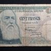 Congo Belga / Ruanda Urundi - 1960 - 100 Francos - País exótico