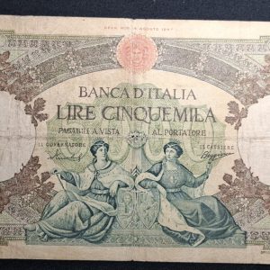 Italia - 1947 - 5.000 Liras - Muy escaso