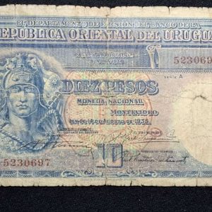 Uruguay - 1935 - Banco República - 10 Pesos - CR# 9.V.6