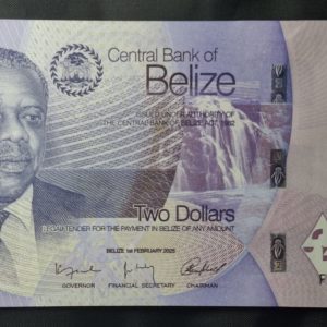 Belice - 2025 - 2 Dólares - Unc
