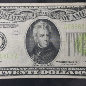 EE.UU.AA. - 1934 - Reserva Federal Chicago - 20 Dólares - VF