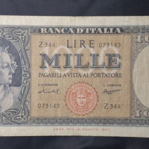 Italia - 1947 - 1000 Liras - VF