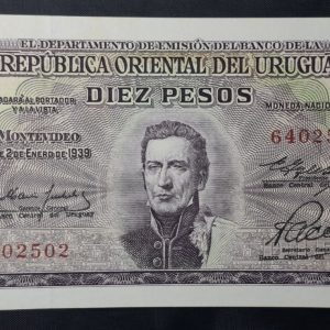Uruguay - 1967 - 10 Pesos - C.R.# 1.D.2 - Unc