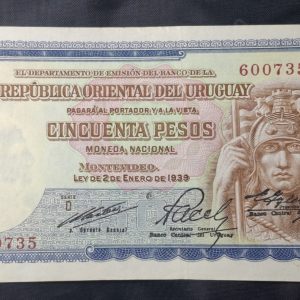 Uruguay - 1967 - 50 Pesos - C.R.# 2.D.2 - XF