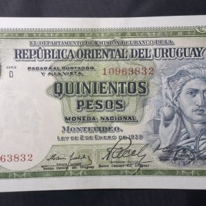 Uruguay - 1967 - 500 Pesos - C.R.# 4D.1.2 - AU