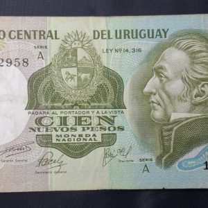 Uruguay - 1975 - 100 Nuevos Pesos - C.R.# 22A - Serie A - VF