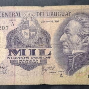 Uruguay - 1978 - 1000 Nuevos Pesos - C.R.# 24A - Serie A - Raro 2 - F