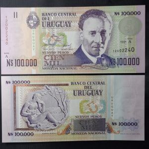 Uruguay - 1991 - 100000 Nuevos Pesos - C.R.# 34A - Unc
