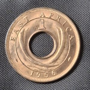 África del Este - 1956 - 1 Cent - Km# 35 - Bronce - Unc