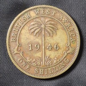 África del Este - 1946 - 1 Schilling - Km# 23 - Bronce - VF