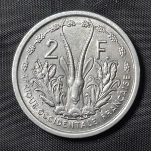 África Occidental Francesa - 1948 - 2 Francos - Km# 4 - Aluminio - Unc