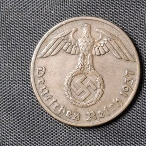 Alemania - 1937 A - 1 Pfennig - Tercer Reich - Época Nazi - Cobre - VF