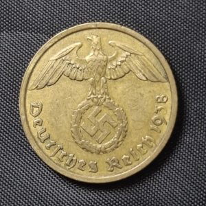 Alemania - 1938 A - 10 Pfennig - Tercer Reich - Época Nazi - Bronce - VF