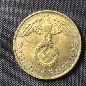 Alemania - 1938 A - 5 Pfennig - Tercer Reich - Época Nazi - Cobre - VF