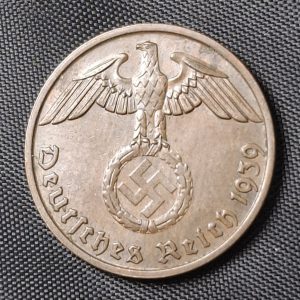 Alemania - 1939 B - 2 Pfennig - Tercer Reich - Época Nazi - Cobre - VF