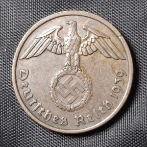 Alemania - 1939 F - 2 Pfennig - Tercer Reich - Época Nazi - Cobre - VF