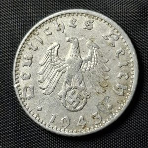 Alemania - 1943 A - 50 Pfennig - Tercer Reich - Época Nazi - Aluminio - VF