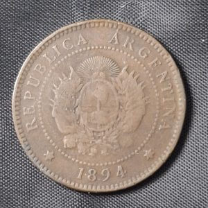 Argentina - 1894 - 1 Centavo - Cobre - VF