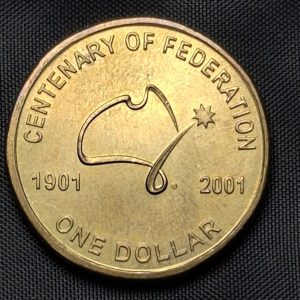Australia - 2001 - 1 Dólar - Km#534 - Centenario de la Federación - Bronce - XF