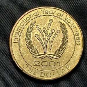 Australia - 2001 - 1 Dólar - Km#682 - Año Internacional de los Voluntarios - Bronce - XF