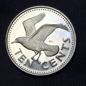 Barbados - 1974 - 10 Cents - Km#12 - Solo 36000 acuñadas - Níquel - Proof