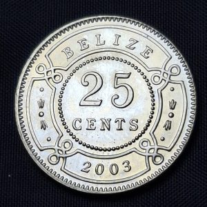 Belice - 2003 - 25 Cents - Níquel - BU