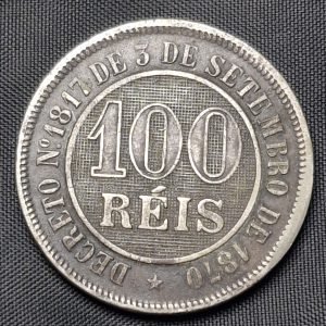 Brasil - 1888 - 100 Reis - Níquel - VF