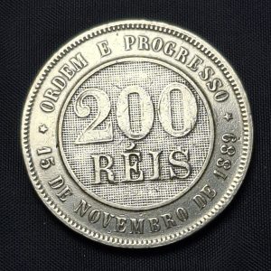 Brasil - 1895 - 200 Reis - Níquel - VF