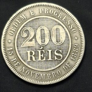 Brasil - 1898 - 200 Reis - Níquel - VF