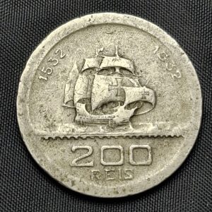 Brasil - 1932 - 200 Reis - 4to. Centenario - Níquel - VF