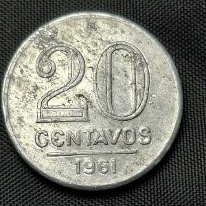 Brasil - 1961 - 20 Centavos - Aluminio - XF
