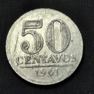 Brasil - 1961- 50 Centavos - Aluminio - Unc