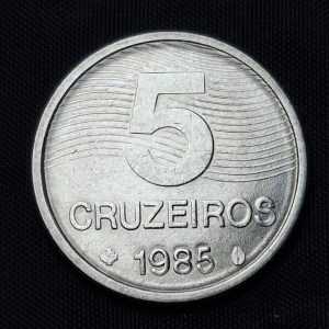 Brasil - 1985 - 5 Cruzeiros - Acero - Unc