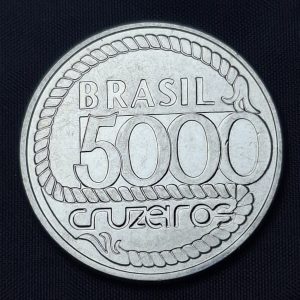 Brasil - 1992 - 5000 Cruzeiros - Tiradentes - Acero - Unc