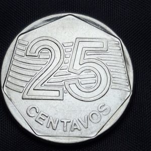 Brasil - 1995 - 25 Centavos - FAO - Escasa - Acero - Unc
