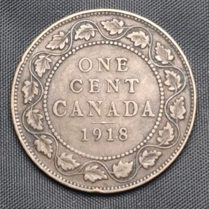 Canadá - 1918 -1 Cent - Km#21 - Cobre - VF