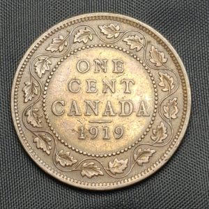 Canadá - 1919 -1 Cent - Km#21 - Cobre - VF