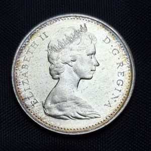 Canadá - 1965 -10 Cents - Plata - BU