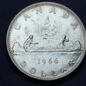 Canadá - 1966 -1 Dólar - Km#64.1 - Plata - XF