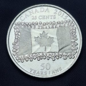 Canadá - 2015 - 25 Cents - Km#1851.2 - Acero - BU