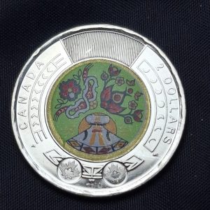 Canadá - 2023 - 2 Dólares - Indígenas - Color - Bimetal - BU