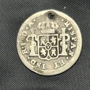 Chile - 1786 - 1/2 Real - Perforado - Plata - G