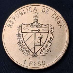 Cuba - 1993 - 1 Peso - 40 Anv. del Moncada - Cobre - Unc